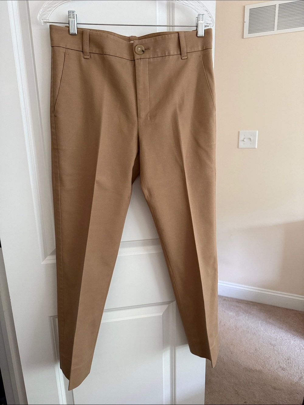 Women’s Tan Dress Pants - Classic Straight Fit